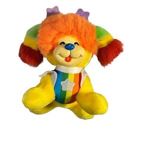 Vintage 1983 Hallmark Rainbow Brite Puppy 10" Rainbow Dog Plush Stuffed Toy